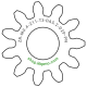 Zahnrad M0.4 / 11 Z AD 5.2mmBohrung (D) mm 2.00 Presspassung PBreite (T) mm 3.0POM-C natur[ZR-M0.4-Z11-T3-DA5.2-D2P-PN]