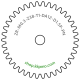 Zahnrad M0.3 / 38 Z AD 12,0mmBohrung (D) mm 1,50 Presspassung PBreite (T) mm 1,0POM-C natur[ZR-M0.3-Z38-T1-DA12-D1.5P-PN]