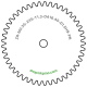 Zahnrad M0.35 / 45 Z AD 16.45mmBohrung (D) mm 1.50 H9Breite (T) mm 1.3POM-C natur[ZR-M0.35-Z45-T1.3-DA16.45-D1.5H9-PN]