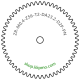Zahnrad M0.4 / 56 Z AD 23.2mmBohrung (D) mm 2.00 Presspassung PBreite (T) mm 2.0POM-C natur[ZR-M0.4-Z56-T2-DA23.2-D2P-PN]