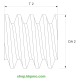 Schnecke M0.15 / Ø 2.0 mm / 1-gängigLänge (T) mm 2.0Bohrung (D) mm 0.80 Presspassung PDrehrichtung rechtsPOM-C natur[SN-M0.15-d2-T2-D0.8P-PN-R]