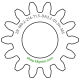 Zahnrad M0.2 / 14 Z AD 3.2mmBohrung (D) mm 1.50 Spielpassung HBreite (T) mm 1.5Messing MO58[ZR-M0.2-Z14-T1.5-DA3.2-D1.5H-MS]
