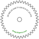 Zahnrad M0.25 / 40 Z AD 10.5mmBohrung (D) mm 1.20 Presspassung PBreite (T) mm 1.0POM-C natur[ZR-M0.25-Z40-T1-DA10.5-D1.2P-PN]