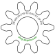 Zahnrad M0.25 / 10 Z AD 3.0mmBohrung (D) mm 1.20 Presspassung PBreite (T) mm 2.0POM-C natur[ZR-M0.25-Z10-T2-DA3-D1.2P-PN]