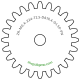 Zahnrad M0.4 / 24 Z AD 10.4mmBohrung (D) mm 1.50 Presspassung Hausnorm PBreite (T) mm 2.5POM-C natur[ZR-M0.4-Z24-T2.5-DA10.4-D1.5P-PN]