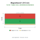 Magnetband 1,0×3 mm, Südpol oben, selbstklebend (Standard)Länge 100 cm[MB-1x3-SO-L100]