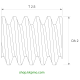 Schnecke M0.15 / Ø 2,0 mm / 1-gängigLänge (T) mm 2,5Bohrung (D) mm 1,00 Spielpassung Hausnorm HDrehrichtung rechtsMessing MO58[SN-M0.15-d2-T2.5-D1H-MS-R]
