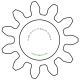 Zahnrad M0.15 / 11 Z AD 1.95mmBohrung (D) mm 1.00 H9Breite (T) mm 1.0POM-C natur[ZR-M0.15-Z11-T1-DA1.95-D1H9-PN]