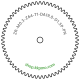 Zahnrad M0.3 / 64 Z AD 19.8mmBohrung (D) mm 1.50 Presspassung Hausnorm PBreite (T) mm 1.0POM-C natur[ZR-M0.3-Z64-T1-DA19.8-D1.5P-PN]