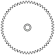 Zahnrad M0.4 / 58 Z AD 24.0mmBohrung (D) mm 2.00 Presspassung Hausnorm PBreite (T) mm 4.0POM-C natur[ZR-M0.4-Z58-T4-DA24-D2P-NB3.2-PN]