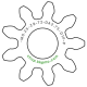 Zahnrad M0.25 / 9 Z AD 2.8mmBohrung (D) mm 1.00 Presspassung Hausnorm PBreite (T) mm 2.0POM-C natur[ZR-M0.25-Z9-T2-DA2.75-D1P-PN]