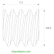 Schnecke M0.15 / Ø 2.0 mm / 1-gängigLänge (T) mm 2.0Bohrung (D) mm 0.80 Presspassung Hausnorm PDrehrichtung linksPOM-C natur[SN-M0.15-d2-T2-D0.8P-PN-L]