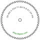 Zahnrad M0.3 / 64 Z AD 19.8mmBohrung (D) mm 1.50 Presspassung Hausnorm PBreite (T) mm 1.0POM-C natur[ZR-M0.3-Z64-T1-DA19.8-D1.5P-PN]