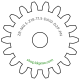 Zahnrad M0.5 / 18 Z AD 10.0mmBohrung (D) mm 2.00 Presspassung Hausnorm PBreite (T) mm 1.5POM-C natur[ZR-M0.5-Z18-T1.5-DA10-D2P-PN]