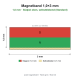 Magnetband 1,0×3 mm, Südpol oben, selbstklebend (Standard)Länge 100 cm[MB-1x3-SO-L100]