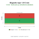 Magnetband 1.0×3 mm, Südpol oben, selbstklebend (Standard)Länge 100 cm[MB-1x3-SO-L100]