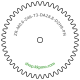 Zahnrad M0.6 / 46 Z AD 28.80mmBohrung (D) mm 2.00 H9Breite (T) mm 3.0POM-C natur[ZR-M0.6-Z46-T3-DA28.8-D2H9-PN]