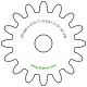 Zahnrad M0.4 / 16 Z AD 7,2mmBohrung (D) mm 1,50 Presspassung Hausnorm PBreite (T) mm 1,5POM-C natur[ZR-M0.4-Z16-T1.5-DA7.2-D1.5P-PN]br95 Getriebekasten