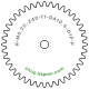 Zahnrad M0.25 / 40 Z AD 10.5mmBohrung (D) mm 1.00 Presspassung Hausnorm PBreite (T) mm 1.0POM-C natur[ZR-M0.25-Z40-T1-DA10.5-D1P-PN]