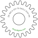 Zahnrad M0.4 / 21 Z AD 9,2mmBohrung (D) mm 3,00 Presspassung Hausnorm PBreite (T) mm 2,0POM-C natur[ZR-M0.4-Z21-T2-DA9.2-D3P-PN]Getriebeumbau Lok BR52 Hond.