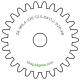 Zahnrad M0.4 / 26 Z AD 11,2mmBohrung (D) mm 2,00 Presspassung Hausnorm PBreite (T) mm 2,5POM-C schwarz[ZR-M0.4-Z26-T2.5-DA11.2-D2P-PB]Getriebeumbau Lok BR52 Kond.