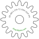 Zahnrad M0.5 / 16 Z AD 9,0mmBohrung (D) mm 2,00 Presspassung Hausnorm PBreite (T) mm 2,0POM-C natur[ZR-M0.5-Z16-T2-DA9-D2P-PN]