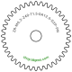 Zahnrad M0.3 / 40 Z AD 12,6mmBohrung (D) mm 2,00 Presspassung Hausnorm PBreite (T) mm 1,5POM-C natur[ZR-M0.3-Z40-T1.5-DA12.6-D2P-PN]