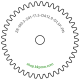 Zahnrad M0.3 / 41 Z AD 12.9mmBohrung (D) mm 1.50 Presspassung Hausnorm PBreite (T) mm 1.5POM-C natur[ZR-M0.3-Z41-T1.5-DA12.9-D1.5P-PN]