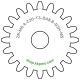 Zahnrad M0.4 / 20 Z AD 8.8mmBohrung (D) mm 2.00 Spielpassung Hausnorm HBreite (T) mm 3.0Messing MO58[ZR-M0.4-Z20-T3-DA8.8-D2H-MS]