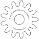 Zahnrad M0.5 / 13 Z AD 7.5mmBohrung (D) mm 2.00 Presspassung Hausnorm PBreite (T) mm 1.5POM-C natur[ZR-M0.5-Z13-T1.5-DA7.5-D2P-PN]