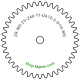 Zahnrad M0.25 / 40 Z AD 10,5mmBohrung (D) mm 1,00 Spielpassung Hausnorm HBreite (T) mm 1,0Messing MO58[ZR-M0.25-Z40-T1-DA10.5-D1H-MS]