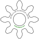 Zahnrad M0.3 / 8 Z AD 3,0mmBohrung (D) mm 1,00 Presspassung Hausnorm PBreite (T) mm 2,0POM-C natur[ZR-M0.3-Z8-T2-DA3-D1P-TM-PN]