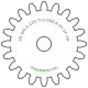 Zahnrad M0.4 / 20 Z AD 8,8mmBohrung (D) mm 1,50 Presspassung Hausnorm PBreite (T) mm 1,5POM-C natur[ZR-M0.4-Z20-T1.5-DA8.8-D1.5P-PN]
