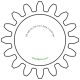 Zahnrad M0.25 / 16 Z AD 4.5mmBohrung (D) mm 3.00 Presspassung Hausnorm PBreite (T) mm 3.5POM-C natur[ZR-M0.25-Z16-T3.5-DA4.5-D3P-PN]
