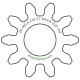 Zahnrad M0.4 / 10 Z AD 4,8mmBohrung (D) mm 2,00 Presspassung Hausnorm PBreite (T) mm 1,0POM-C natur[ZR-M0.4-Z10-T1-DA4.8-D2P-PN]