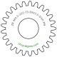 Zahnrad M0.5 / 25 Z AD 13.5mmBohrung (D) mm 5.00 Presspassung Hausnorm PBreite (T) mm 3.0POM-C natur[ZR-M0.5-Z25-T3-DA13.5-D5P-PN]