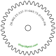 Zahnrad M0.25 / 37 Z AD 9.75mmBohrung (D) mm 1.00 H9Breite (T) mm 1.0POM-C natur[ZR-M0.25-Z37-T1-DA9.75-D1H9-PN]