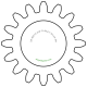 Zahnrad M0.15 / 16 Z AD 2,70mmBohrung (D) mm 1,50 PBreite (T) mm 1,0POM-C natur[ZR-M0.15-Z16-T1-DA2.7-D1.5P-PN]