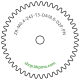 Zahnrad M0.4 / 45 Z AD 18,8mmBohrung (D) mm 2,00 Presspassung Hausnorm PBreite (T) mm 3,0POM-C natur[ZR-M0.4-Z45-T3-DA18.8-D2P-PN]