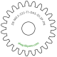 Zahnrad M0.2 / 23 Z AD 5,0mmBohrung (D) mm 1,20 Presspassung Hausnorm PBreite (T) mm 1,0POM-C natur[ZR-M0.2-Z23-T1-DA5-D1.2P-PN]