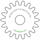 Zahnrad M0.3 / 18 Z AD 6.0mmBohrung (D) mm 1.50 Presspassung Hausnorm PBreite (T) mm 1.5POM-C natur[ZR-M0.3-Z18-T1.5-DA6-D1.5P-PN]Replacement Minitirx E10 internal cog.