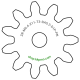 Zahnrad M0.4 / 11 Z AD 5,2mmBohrung (D) mm 1,00 Presspassung Hausnorm PBreite (T) mm 3,0POM-C natur[ZR-M0.4-Z11-T3-DA5.2-D1P-PN]