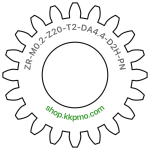 Zahnrad M0.2 / 20 Z AD 4,4mmBohrung (D) mm 2,00 Spielpassung HBreite (T) mm 2,0POM-C natur[ZR-M0.2-Z20-T2-DA4.4-D2H-PN]