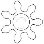 Zahnrad M0.2 / 7 Z AD 1.8mmBohrung (D) mm 0.70 Spielpassung HBreite (T) mm 1.0Messing MO58[ZR-M0.2-Z7-T1-DA1.8-D0.7H-MS]